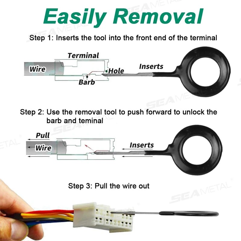 41/59개 신형 터미널 제거 도구 키트 자동차 전선  - Electronics Repair Tools 리뷰 및 가격