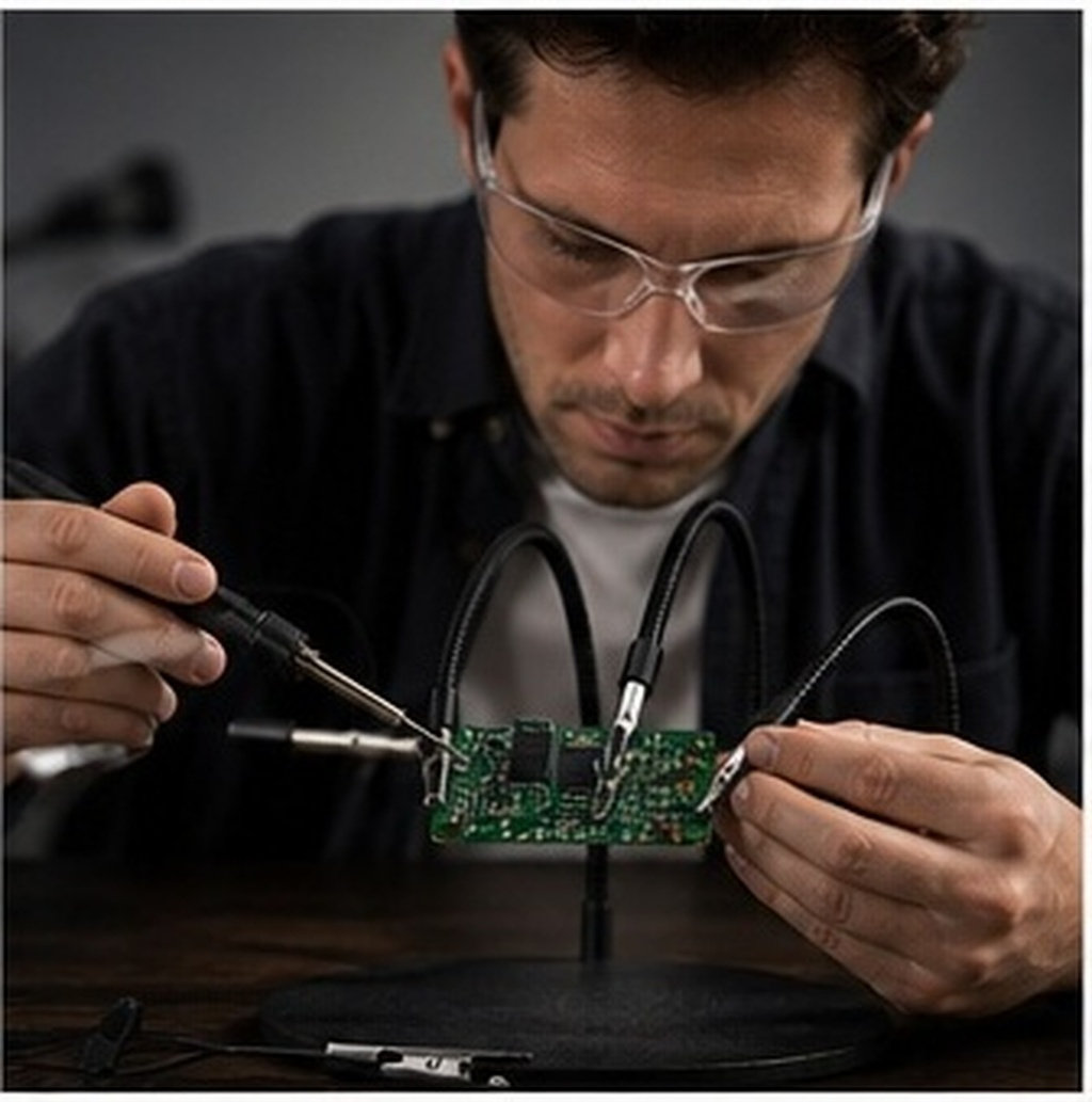 유연한 암이 달린 3개의 납땜 작업대 클램프 – PCB - Electronics Repair Tools 리뷰 및 가격